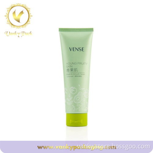 Cosmetic squeeze tube packaging with flip lid